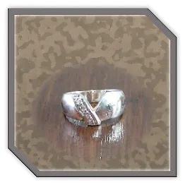 LR00250I-Sterling Silver Diamond Ladies Ring.