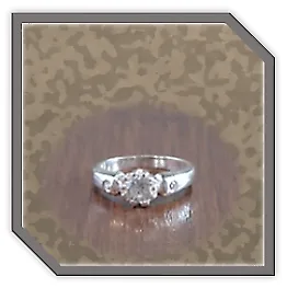 LR00200A-Sterling Silver Cubic Diamond Ladies Ring.