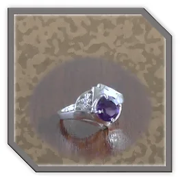 LR00160D-Sterling Silver Amethyst Ladies Ring.