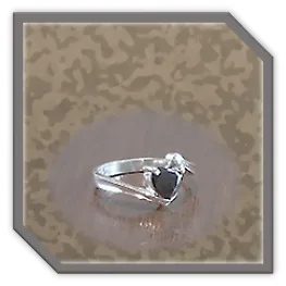 LR00150A-Sterling Silver Black Cubic Ladies Ring.