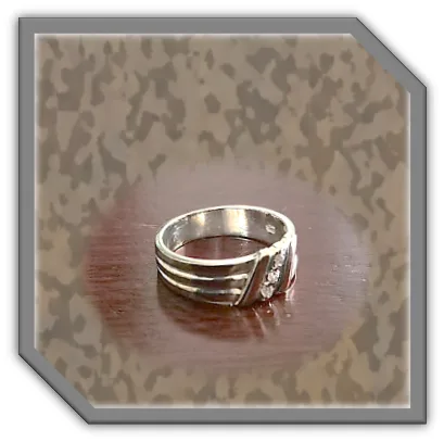 LR00200B-Sterling Silver Diamond Ladies Ring