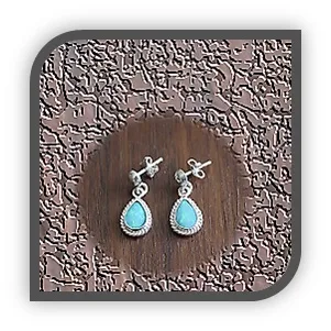 ER00250A-Sterling Silver Opal Earrings.