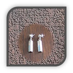ER00150D-Sterling Silver Enamel Earrings.