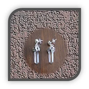 ER00150F-Sterling Silver Crystal Earrings.