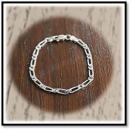 BB00100C-Sterling Silver Chain Bracelet.