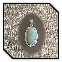 PE02000A-Sterling Silver Honey Opal Pendant.