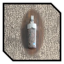 PE00180D-Silver Capped Boulder Opal Pendant.