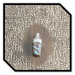 PE00110A-Silver Capped Boulder Opal Pendant.